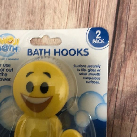 NWT Emoji bath hooks- 2 pack - Picture 4 of 7